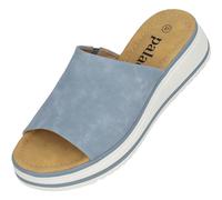 Palado Sandalen Damen Rhat - bequeme Hausschuhe mit Plateau-Sohle - modische Pantoletten - elegante Sommerschuhe Blau UK4,5 - EU37