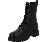 Palado Schnürstiefel Damen Alenia - modische Stiefel aus Rindsleder - leicht gefütterte Boots - bequeme Winterschuhe Schwarz UK4,5 - EU37