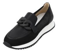 Palado Slip-On-Sneaker Damen Gilqen - modische Turnschuhe - Elegante Loafers mit Kettenapplikation - vielseitig kombinierbar Schwarz UK4,5 - EU37