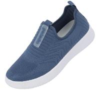 Palado Slipper Damen Miraphine - bequeme & leichte Sneaker - atmungsaktive Turnschuhe ohne Schnürung - sportliches Design Blau UK5,5 - EU38