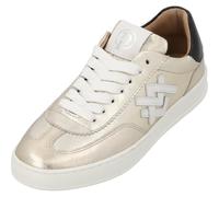 Palado Sneaker Damen Bonefee - modische Turnschuhe aus Leder - elegant und bequem - vielseitiger sportlicher Look Gold UK3,5 - EU36