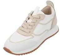 Palado Sneaker Damen Enran - modische Turnschuhe im sportlichen Look - elegant und bequem - vielseitige kombinierbar Weiß/Gold UK7 - EU40