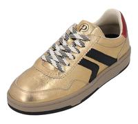 Palado Sneaker Damen Osza - modische Turnschuhe aus Leder - elegant und bequem - vielseitiger sportlicher Look Gold UK7 - EU40