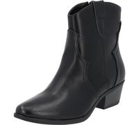 Palado Stiefeletten Damen Fosela - Cowboystiefel für Frauen - elegante Boots mit Absatz - modische und bequeme Winterstiefel - stilvolle Damenstiefel für den Winter schwarz/black UK4,5 - EU37