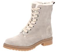 Palado Stiefeletten Damen Gaelira - modische Boots aus Leder - warm gefütterte Stiefel - bequeme Winterschuhe Beige UK6 - EU39