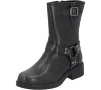 Palado Stiefeletten Damen Hanav - Cowboystiefel für Frauen - elegante Boots mit Absatz - modische Winterschuhe aus Leder - bequeme und stilvolle Damenstiefel Dunkelgrau UK4,5 - EU37