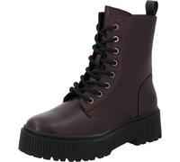 Palado Stiefeletten Damen Leski - bequeme Boots - ungefütterte Stiefel für die Übergangszeit - modische Schnürstiefel Bordeaux UK3,5 - EU36
