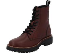 Palado Stiefeletten Damen Mileans - elegante Boots aus Rindsleder - leicht gefütterte Schnürstiefel - bequeme Ankle-Boots Bordeaux UK4,5 - EU37