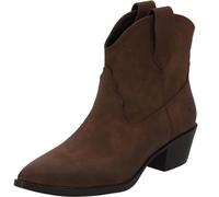Palado Stiefeletten Damen Mirya - Cowboystiefel für Frauen - elegante Boots mit Absatz - modische Winterschuhe - stilvolle Damenstiefel Braun UK4,5 - EU37