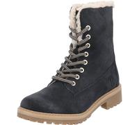 Palado Stiefeletten Damen Olib - elegante Boots aus Rindsleder - warm gefütterte Stiefel - modische Schnürstiefel Blau UK5,5 - EU38