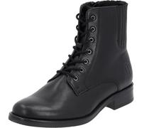 Palado Stiefeletten Damen Silba - elegante Boots aus Schafsleder - leicht gefütterte Stiefel - modische Schnürstiefel black UK4,5 - EU37