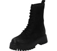 Palado Stiefeletten Damen Sinuala - robuste Boots aus Rindsleder - leicht gefütterte Stiefel - elegante Schnürstiefel Schwarz UK9 - EU42