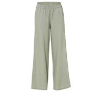 Palazzohose BONPRIX, Damen, Gr. 48, N-Gr, grün (seegras), Obermaterial: 55% Leinen, 45% Viskose, loose fit, Hosen Palazzohose, aus Leinen und Viskose, Loose Fit Passform, mit Smock-Bund (62267125-48)