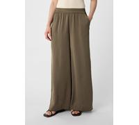 Palazzo-Hose aus Satin mit Elastikbund braun 34