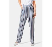 Palazzo-Hose mit sommerlichem Druck blau 23 lang