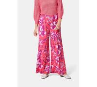 Palazzo-Hose mit sommerlichem Druck pink 42