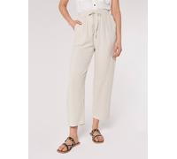 Palazzohose APRICOT "Palazzo Hose", Damen, Gr. XL (42), N-Gr, beige (stein), Obermaterial: 88% Viskose CV. 12% Leinen LI., unifarben, Hosen Palazzohose, aus Leinen (59229532-42) stein