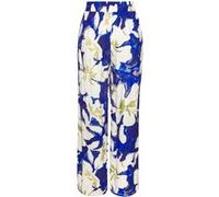 Palazzohose blau-grün-creme bedruckt 42