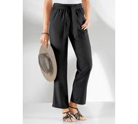Palazzohose CLASSIC BASICS, Damen, Gr. 36, Normalgrößen, schwarz, 100% Polyester, unifarben, lang, Hosen Palazzohose (129008-36) schwarz