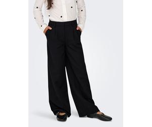 Palazzohose KIDS ONLY "KOGHATTIE-ZAL LIFE LC WIDE PANT TLR NOOS", Mädchen, Gr. 134, N-Gr, schwarz, Web, Obermaterial: 80% Polyester, 15% Viskose, 5% Elasthan, gepflegt, unifarben, relaxed fit knöchell