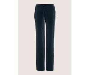 Palazzohose MADELEINE "Samthose Elegante Hose mit luxuriösem Touch", Damen, Gr. 19, N + K Gr, blau (marine), Obermaterial: 92% Polyester PES. 8% Elasthan EL., Hosen Palazzohose (18557053-19) marine