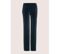 Palazzohose MADELEINE "Samthose Elegante Hose mit luxuriösem Touch", Damen, Gr. 36, N-Gr, blau (marine), Obermaterial: 92% Polyester PES. 8% Elasthan EL., Modern, Hosen Palazzohose, Samthose mit weite