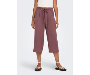 Palazzohose ONLY "ONLWINNER - Culottehose mit elastischem Bund und Kordelzug", Damen, Gr. 40L, N-Gr, bunt (rose braun), Web, Obermaterial: 97% Polyester, 3% Elasthan, unifarben, regular fit lang, Hose