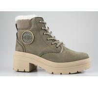 Winterboots PALLADIUM "PALLARISE NBK WL", Damen, Gr. 43, braun (rocks), Leder, sportlich, Schuhe, Winterschuhe, Schnürboots, Winterstiefel, wasserabweisend & gefüttert (77047610-43) rocks
