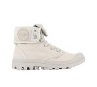 Schnürboots PALLADIUM "BAGGY", Damen, Gr. 45, natural grau, Textil, Schuhe Schnürboots, Schnürstiefel aus Canvas, umklappbarer Schaft (49807331-45) natural grau
