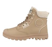 Palladium Pampa HI Snow Warm Leder Damen Beigefarbene Stiefel EU 39/UK 6