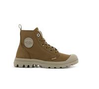 Winterboots PALLADIUM "PAMPA HI ZIP WL", Damen, Gr. 41,5, gelb (wheat), Leder, Schuhe Winterboots, Winterschuhe, Schnürboots, Winterstiefel, Snowboots, gefüttert (84442630-41,5) wheat