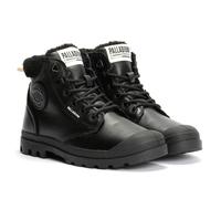 Palladium Pampa HI Snow Warm Leder Damen Schwarze Stiefel EU 42 / UK 8