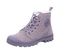 Winterboots PALLADIUM "PAMPA HI ZIP WL W", Damen, Gr. 43, schwarz (cloudburst, charcoal, gray), Leder, Schuhe Winterboots, Winterschuhe, Schnürboots, Winterstiefel, Snowboots, gefüttert (77676919-43) 