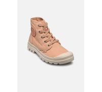 Schnürboots PALLADIUM "PAMPA HI", Damen, Gr. 40, beige (rose stone), Textil, Schuhe Schnürboots, Schnürstiefel, Schnürstiefelette aus Canvas (14989703-40) rose stone