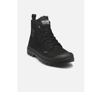 Winterboots PALLADIUM "PAMPA HI ZIP WL", Herren, Gr. 40, schwarz (schwarz, schwarz), Leder, Schuhe Winterboots, Winterschuhe, Schnürboots, Winterstiefel, Snowboots, gefüttert (84003649-40) schwarz, sc