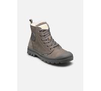 Winterboots PALLADIUM "PAMPA HI ZIP WL W", Damen, Gr. 39, schwarz (cloudburst, charcoal, gray), Leder, Schuhe Winterboots, Winterschuhe, Schnürboots, Winterstiefel, Snowboots, gefüttert (77676919-39)