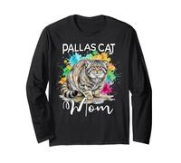 Pallas Cat Mom Pallaskatze Manul Mama Langarmshirt
