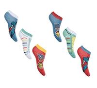 Palleon 6 Paar Avengers Jungen Sneaker Socken Kinder Füßlinge Sneakersocken (as3, numeric, numeric_23, numeric_26, regular, mehrfarbig)