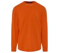 Palm Angels - "Classic" T-Shirt für Herren, Logo, Langärmlig (Orange) S