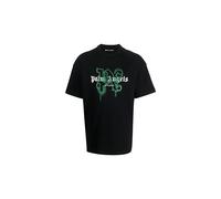 Palm Angels Milano Monogram Print T-Shirt Schwarz Herren L