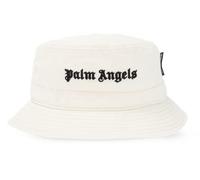 Palm Angels Unisex Embroidered Logo Bucket HAT Hut Cap Fischerhut Kappe, PWLA005 F21FAB00203, Beige, Einheitsgröße