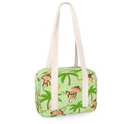 Palm Banana Mini-Sporttasche, lustiger Affe, leicht, lässig, Reisen, Sport, Organizer, Tasche für Kinder, Mädchen, Jungen, Damen, Herren
