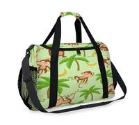 Palm Banana Reisetasche mit lustigem Affen-Motiv, für Mädchen, Jungen, Damen, Herren, Wochenende, Übernachtung, Schultertasche, Handtasche, für Reisen, Sport, Fitnessstudio