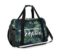Palm Leave Tropische Reisetasche für Mädchen, Jungen, Damen, Herren, tropisches Wochenende, Übernachtungstasche, Schultertasche, Handtasche, für Reisen, Sport, Fitnessstudio