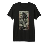 Palmen Palme Strand Meer Sonne Ferien Urlaub Sommer Premium T-Shirt