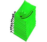 PALTERWEAR Kordelzugbeutel - Nylon Cinch und Ditty Stuff Pouch mit Knebel, Grün , 6 x 8 - 12 pack, Rechteckige Kordelzug-Tasche mit Knebel