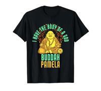 Pamela Fat Buddah Spruch Lustig Pamela Name Preisgünstiges Grafik-T-Shirt, Herren, Schwarz, XL