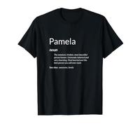 Pamela ist gutherzig Lustige Namensdefinition Pamela Preisgünstiges Grafik-T-Shirt, Herren, Schwarz, S
