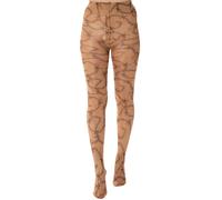 Pamela Mann - Barbed Wire Gothic Tattoo Printed - Strumpfhosen - Beige - Onesize - 84% Nylon, 16% Elastan,Mikrofaser Beige Onesize