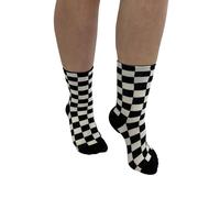 Pamela Mann - Checkerboard Ankle Black/White - Socken - Schwarz - Onesize - 78% Baumwolle, 17% Polyester, 5% Elastan Schwarz Onesize